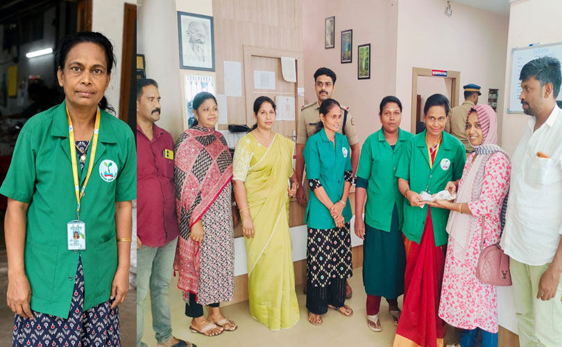 ഹരിത കർമസേനയുടെ സത്യസന്ധതയ്ക്ക് മറ്റൊരു പൊൻതൂവൽ.